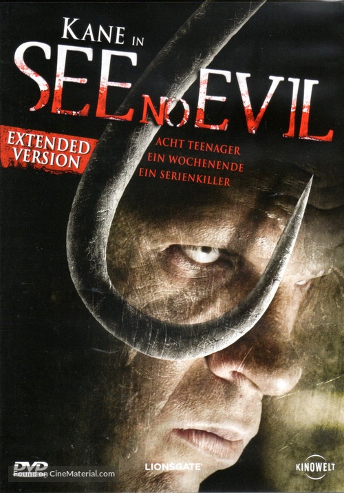 See No Evil - German DVD movie cover