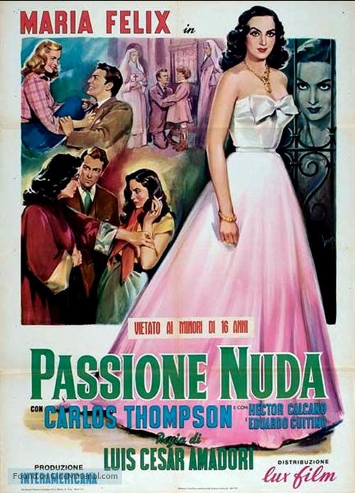 Pasi&oacute;n desnuda, La - Italian Movie Poster