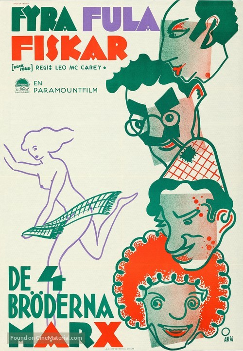 Duck Soup - Swedish Movie Poster