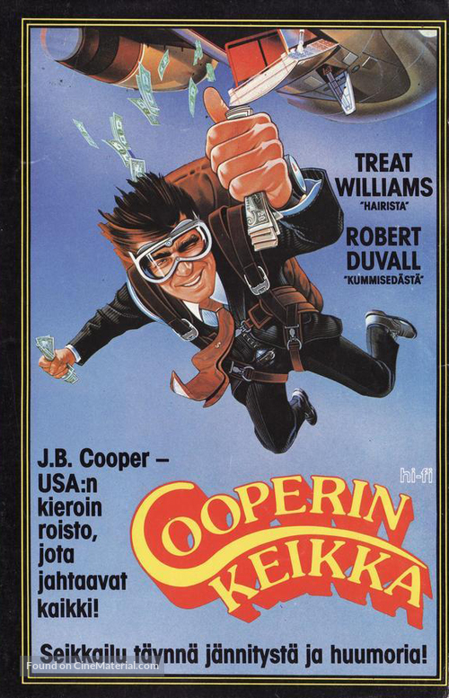 The Pursuit of D.B. Cooper - Finnish VHS movie cover
