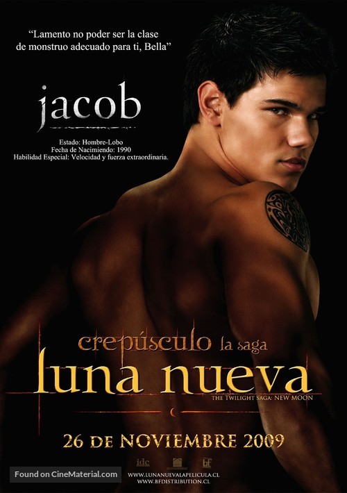 The Twilight Saga: New Moon - Chilean Movie Poster