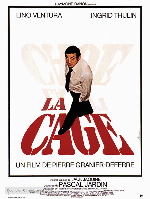 La cage - French Movie Poster