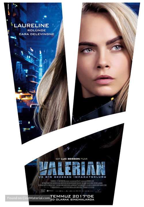 Valerian and the City of a Thousand Planets - Turkish Movie Poster