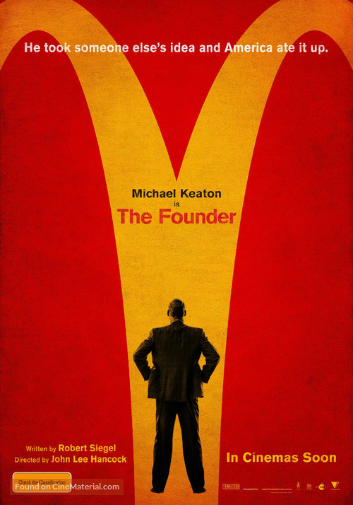 The Founder - Australian Movie Poster