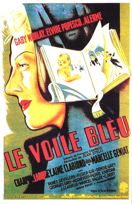 Le voile bleu - French Movie Poster