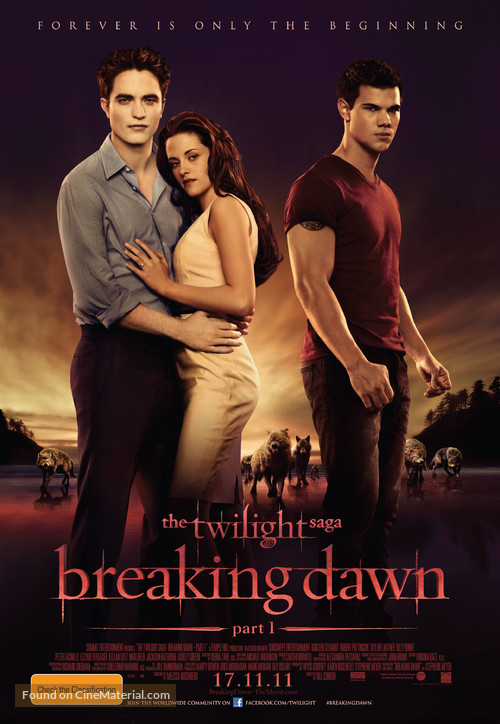 The Twilight Saga: Breaking Dawn - Part 1 - Australian Movie Poster