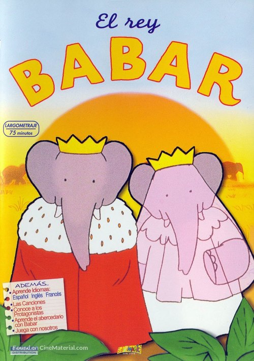 Babar: King of the Elephants - Spanish DVD movie cover