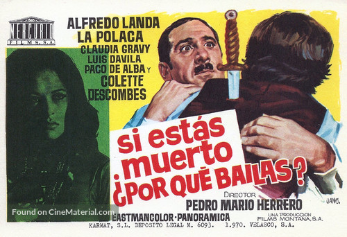 Si est&aacute;s muerto, &iquest;por qu&eacute; bailas? - Spanish Movie Poster