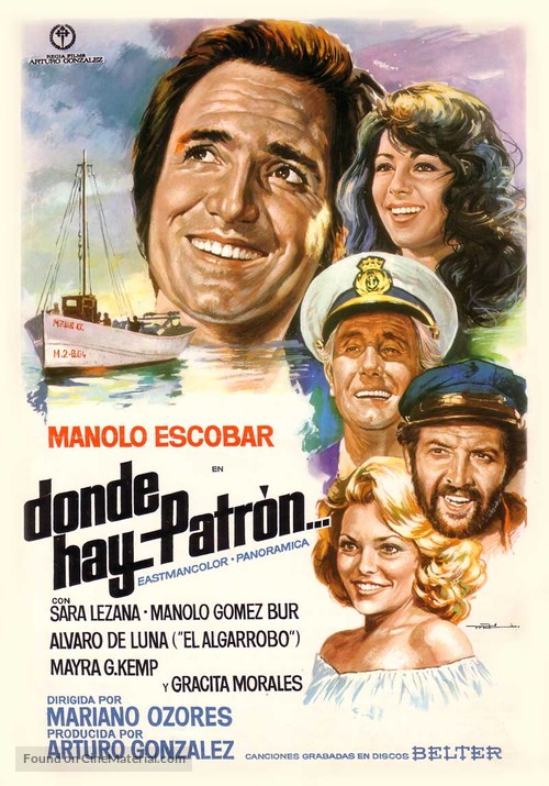 Donde hay patr&oacute;n... - Spanish Movie Poster