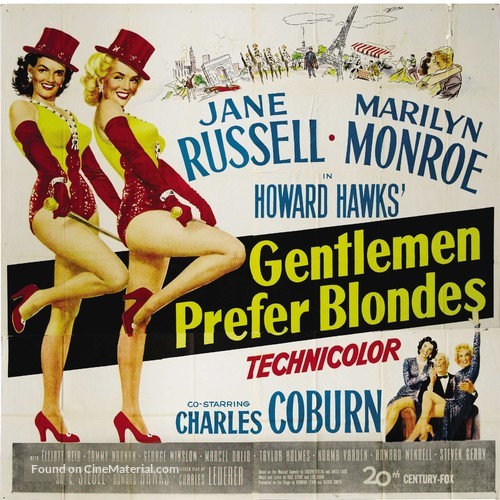 Gentlemen Prefer Blondes - Movie Poster