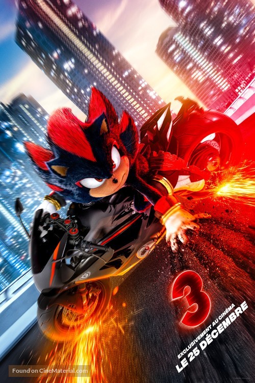 Sonic the Hedgehog 3 - French Movie Poster