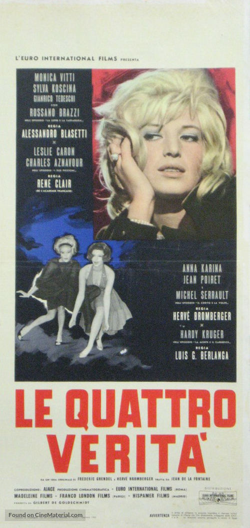 Les quatre v&eacute;rit&eacute;s - Italian Movie Poster