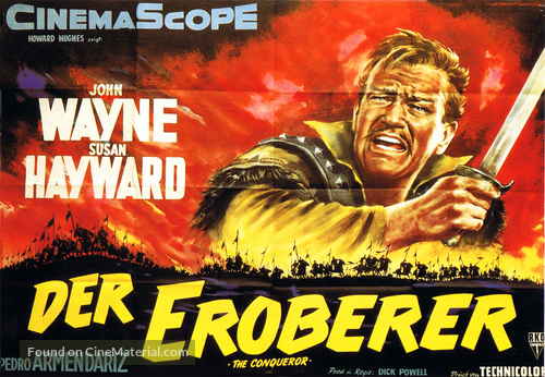 The Conqueror - German Movie Poster