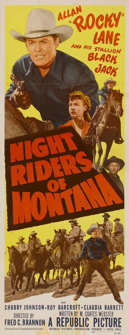 Night Riders of Montana - Movie Poster