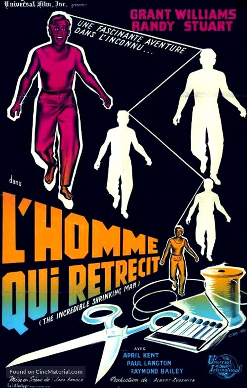 The Incredible Shrinking Man - French Movie Poster