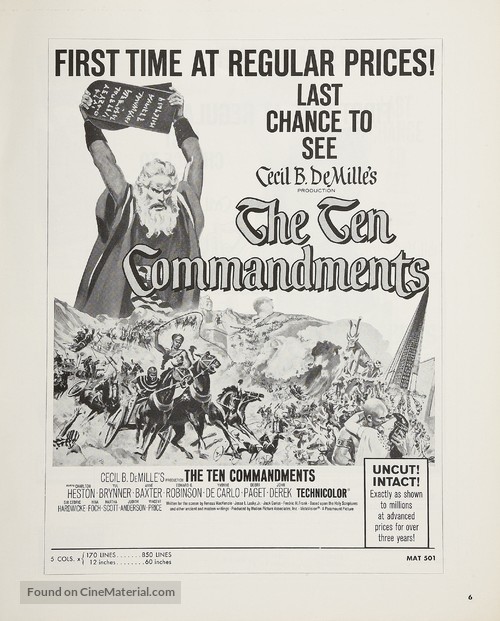 The Ten Commandments - poster