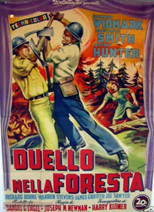 Red Skies of Montana - Italian Movie Poster