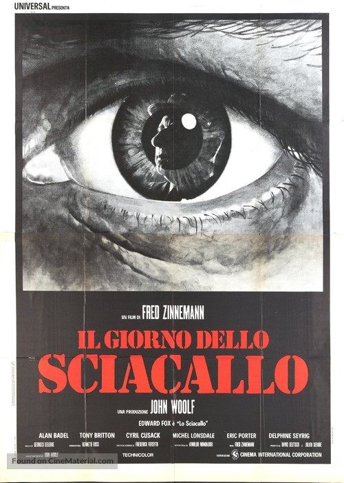 The Day of the Jackal - Italian Movie Poster
