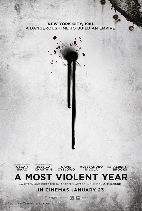 A Most Violent Year - British Movie Poster