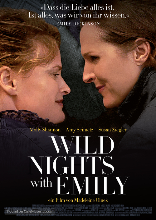 Wild Nights with Emily - German Movie Poster