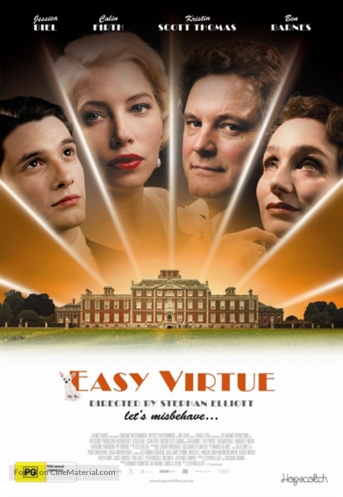 Easy Virtue - Australian Theatrical movie poster