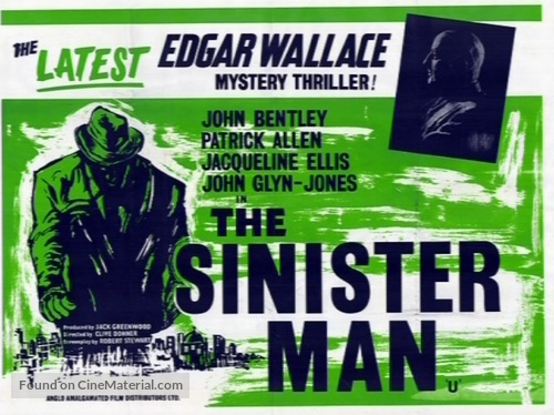 The Sinister Man - British Movie Poster