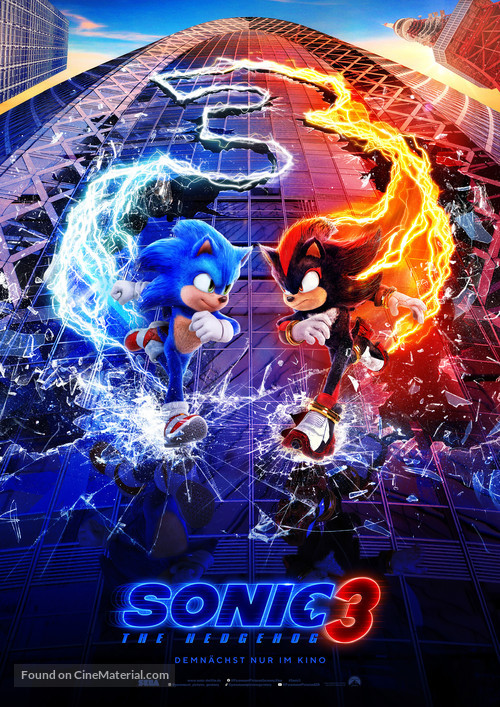 Sonic the Hedgehog 3 - German Movie Poster