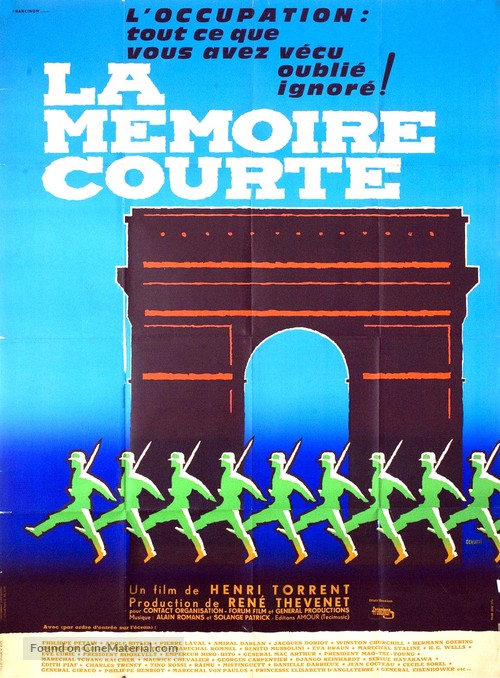 La m&eacute;moire courte - French Movie Poster