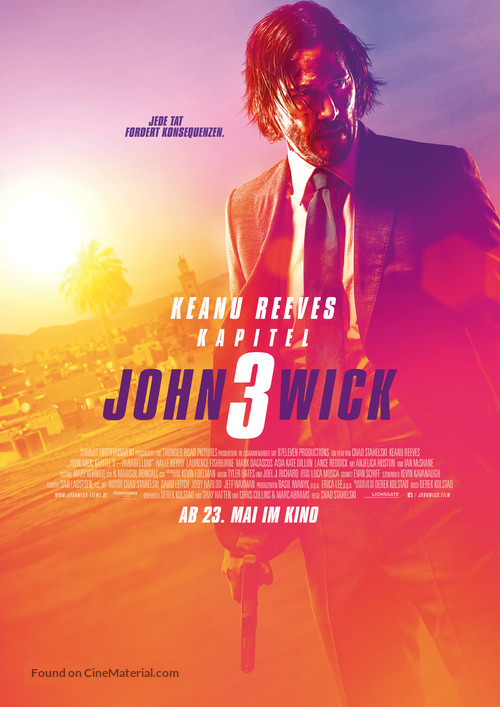 John Wick: Chapter 3 - Parabellum - German Movie Poster