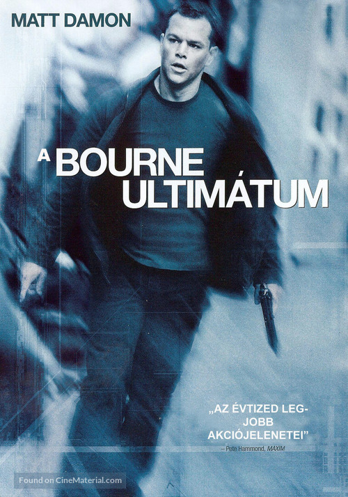 The Bourne Ultimatum - Hungarian DVD movie cover