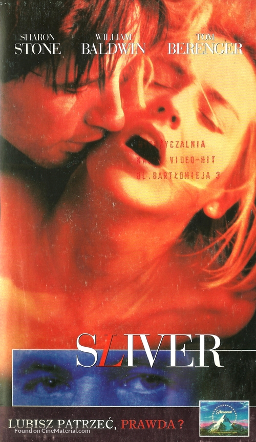 Sliver - Polish VHS movie cover