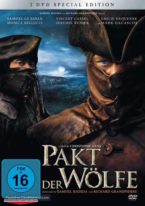 Le pacte des loups - German DVD movie cover