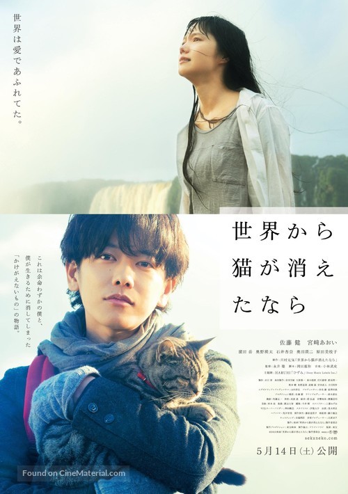 Sekai kara neko ga kietanara - Japanese Movie Poster