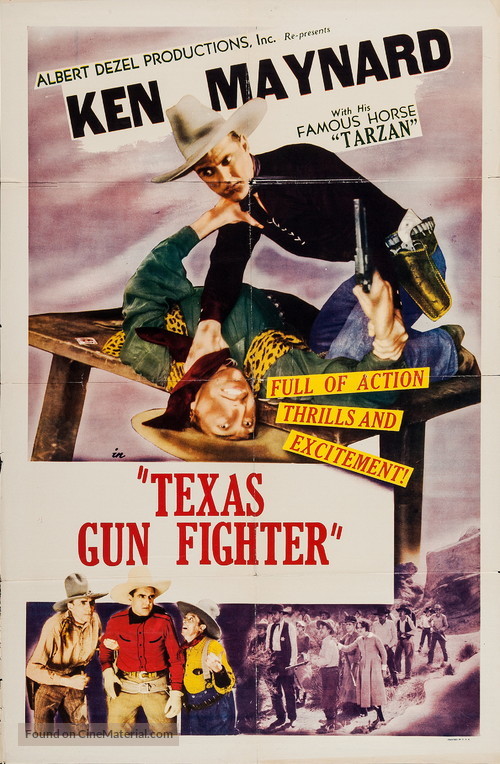 Texas Gun Fighter - Re-release movie poster