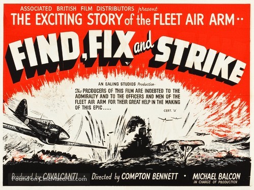 Find, Fix and Strike - British Movie Poster