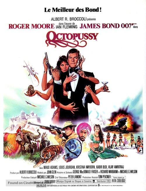 Octopussy - French Movie Poster