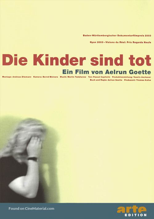 Die Kinder sind tot - German DVD movie cover