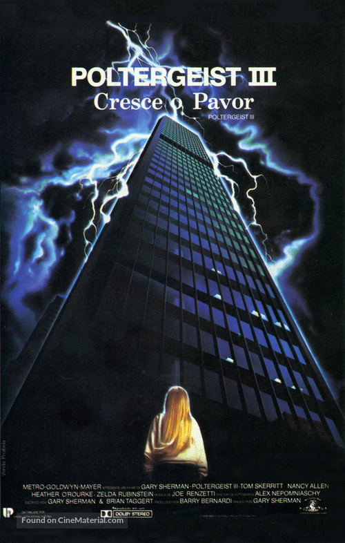 Poltergeist III - Brazilian Movie Poster