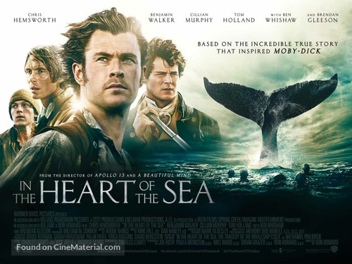 In the Heart of the Sea - British Movie Poster