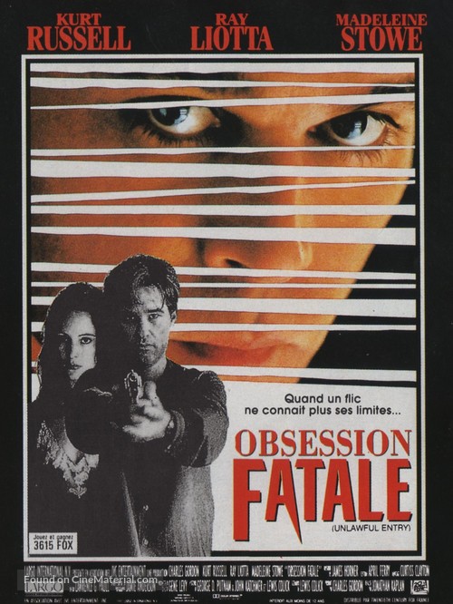 Unlawful Entry - French Movie Poster