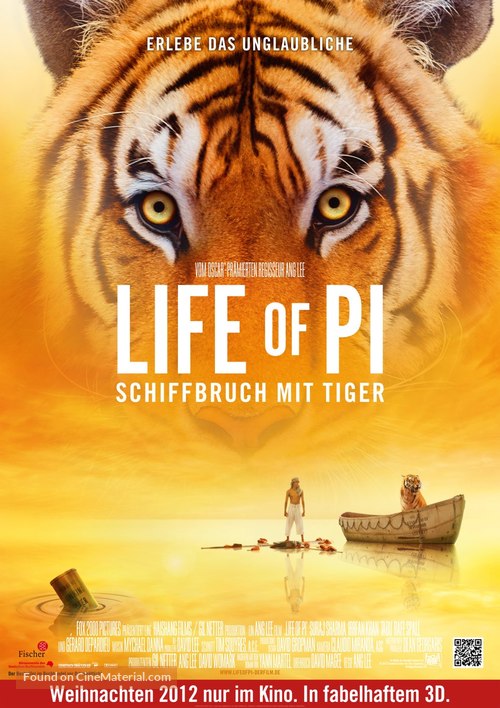 Life of Pi - German Movie Poster