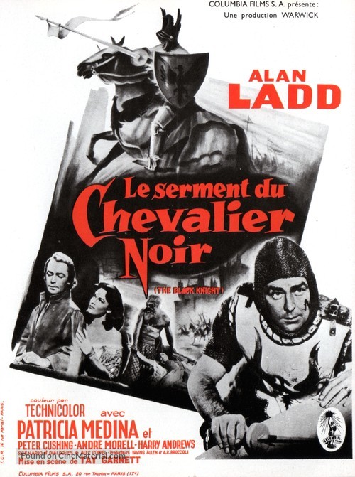 The Black Knight - French Movie Poster