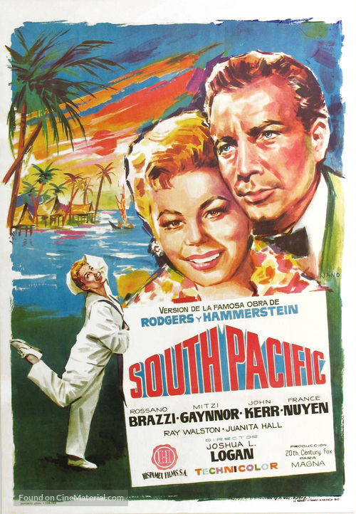 South Pacific - Spanish Movie Poster