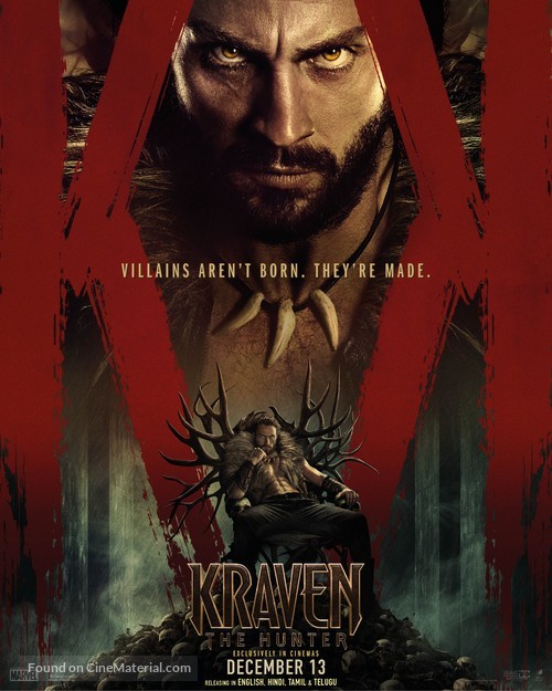 Kraven the Hunter - Indian Movie Poster