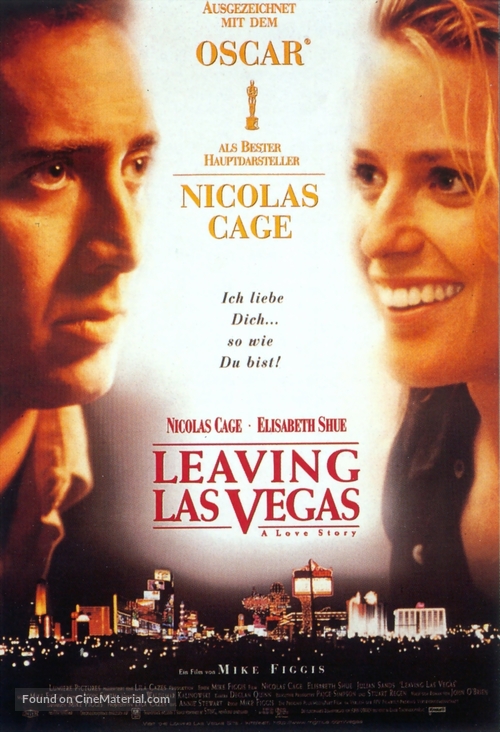 Leaving Las Vegas - German Movie Poster
