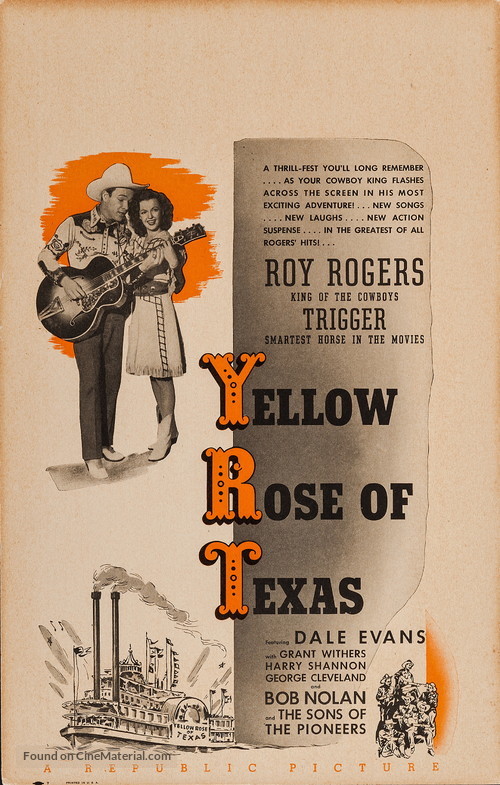 The Yellow Rose of Texas - Movie Poster