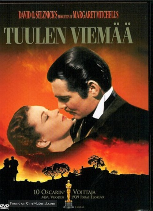 Gone with the Wind - Finnish Movie Cover