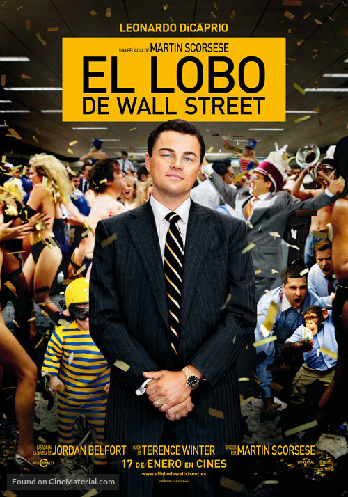 The Wolf of Wall Street - Spanish Movie Poster