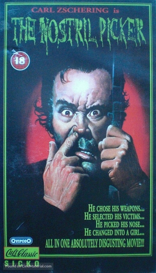 The Nostril Picker - British VHS movie cover