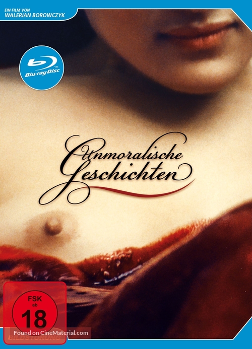 Contes immoraux - German Blu-Ray movie cover